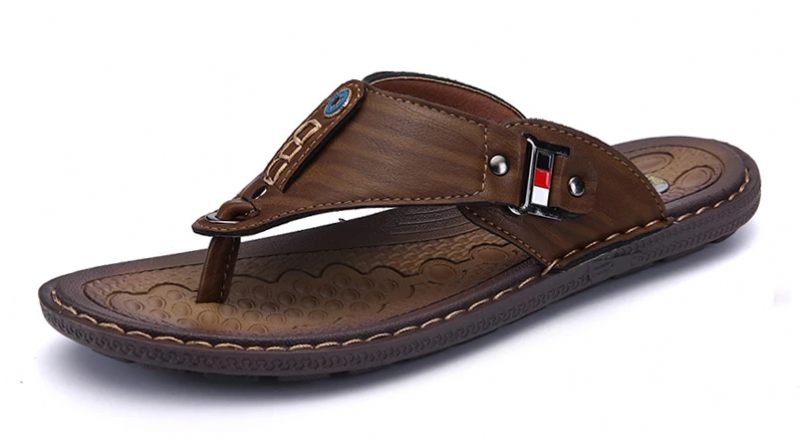 Malcom Casual Flip Flop För Män - Brun
