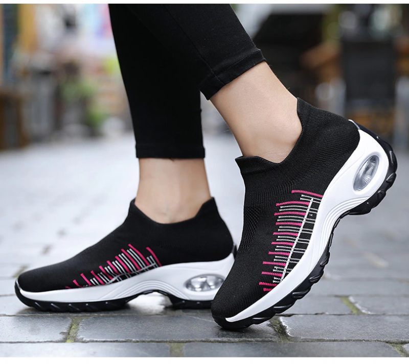 Mandy Dam Sneaker Walking Slip-on - Svart