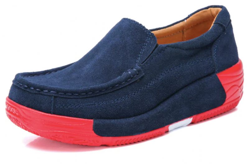 Marbella Damplattform Slip On - Blå