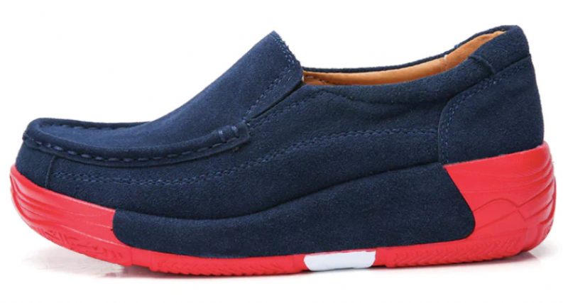 Marbella Damplattform Slip On - Blå