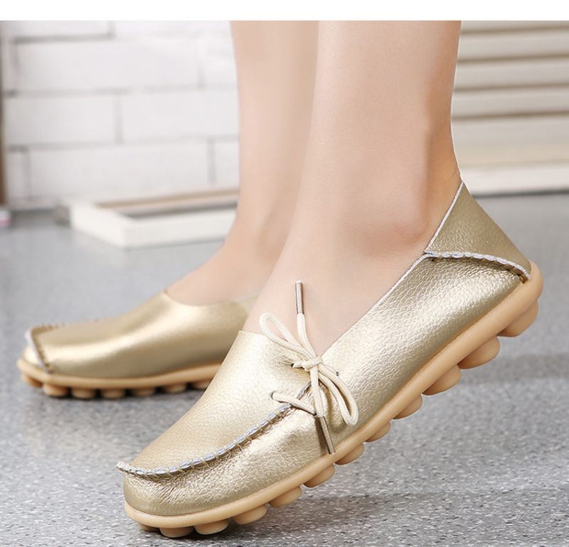 Marcela Slip-on Flats För Kvinnor - Guld
