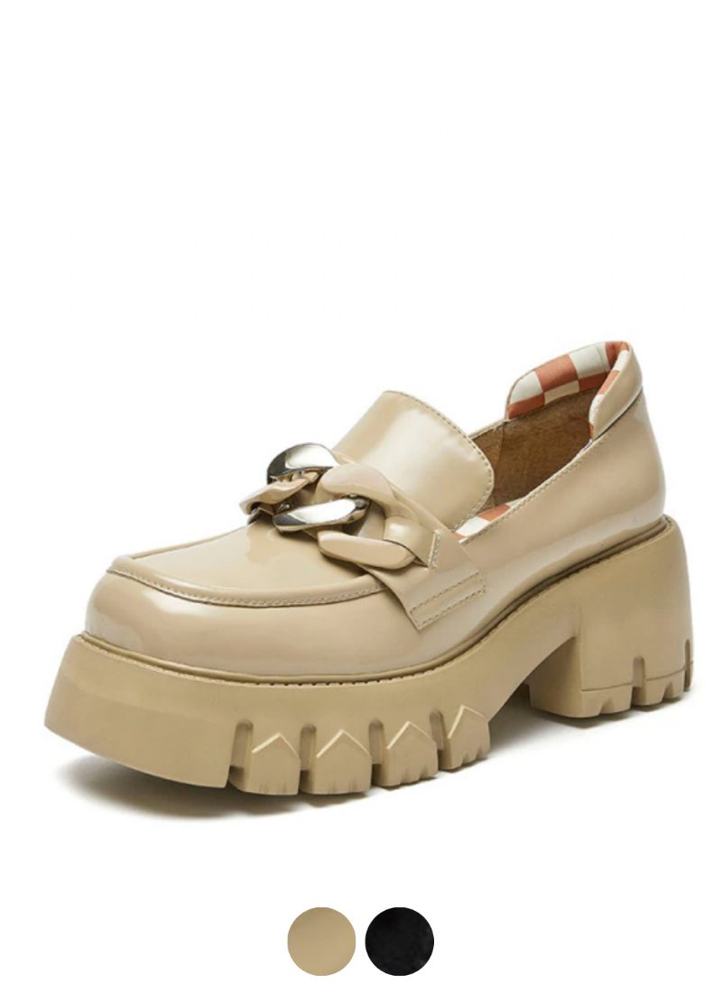 March Kedja Loafer Skor För Kvinnor
