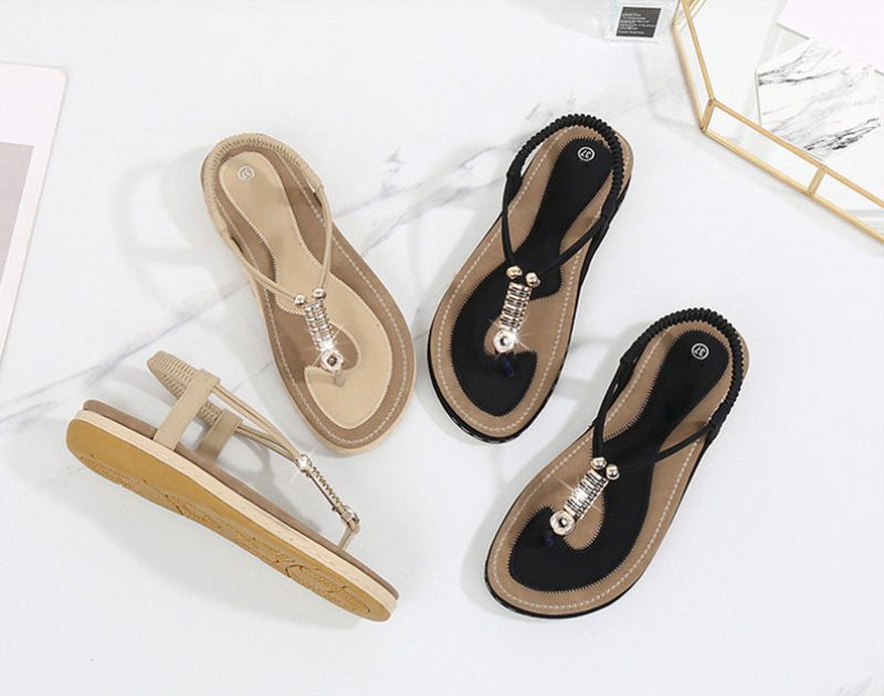 Marcia Bekväm Sandal För Kvinnor - Svart