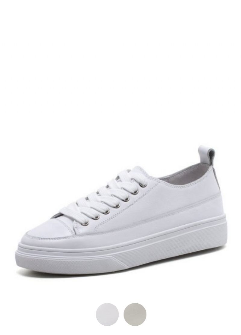 Mardin Sneaker I Platt Läder För Kvinnor