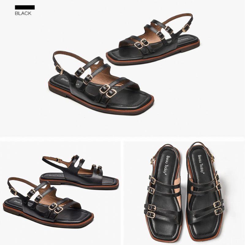 Margarita Platt Sandal För Kvinnor - Brun