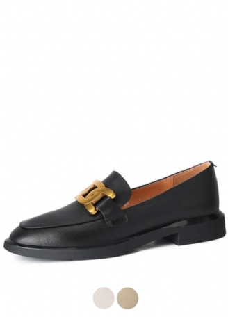 Mariana Kvinnors Metalldekoration Läder Loafers