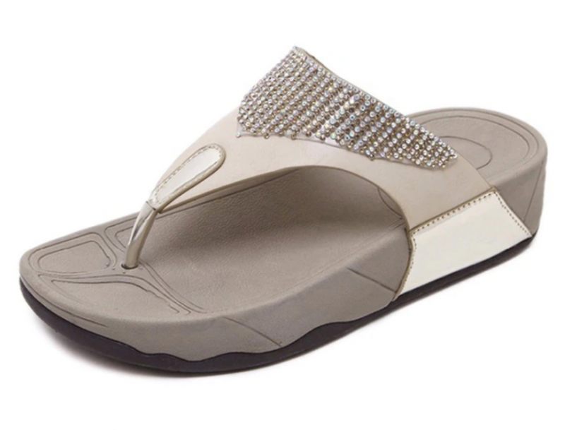 Mariola Damtofflor Flat Summer - Kaki