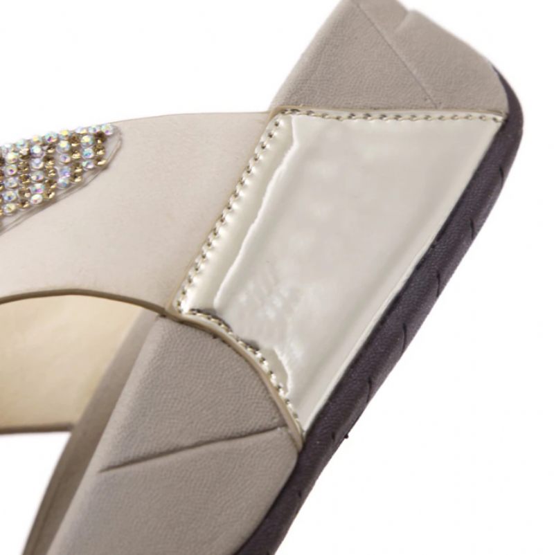 Mariola Damtofflor Flat Summer - Kaki
