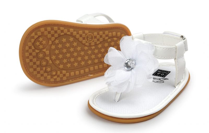 Marjorie Baby Casual Flicksandaler - Vit