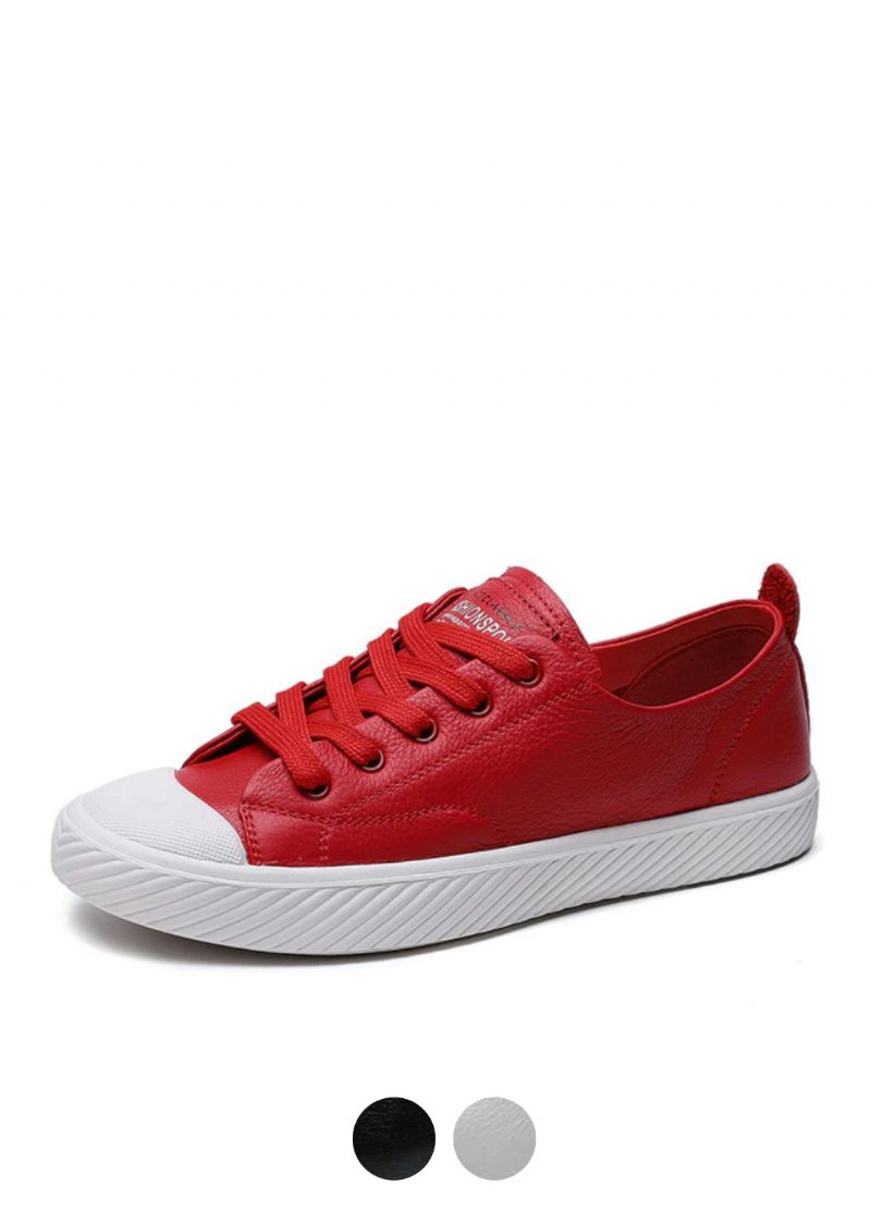 Marley Flat Sneaker I Läder För Kvinnor