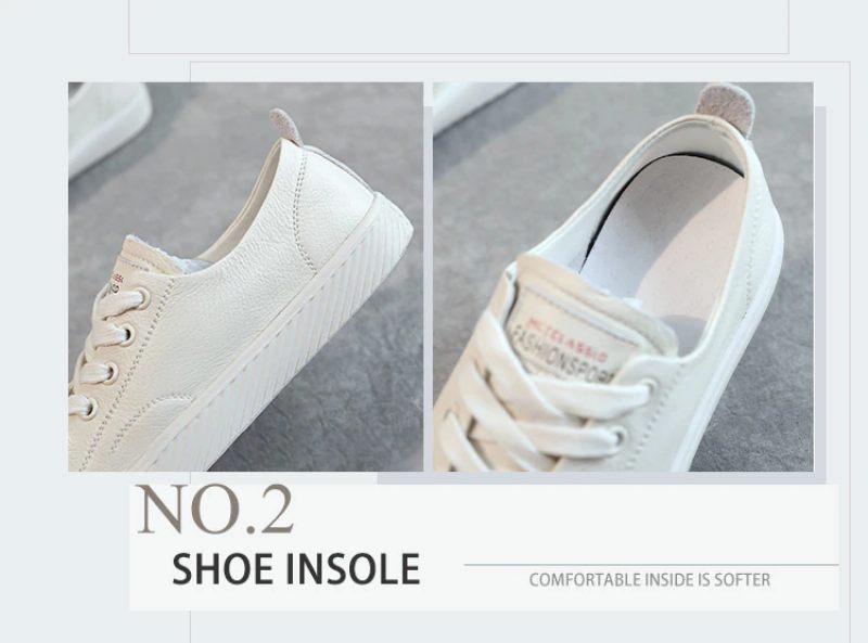 Marley Läder Platt Svart Sneaker För Kvinnor - Svart