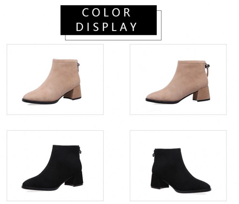 Marliee Booties Ankellängd - Aprikos kort plysch