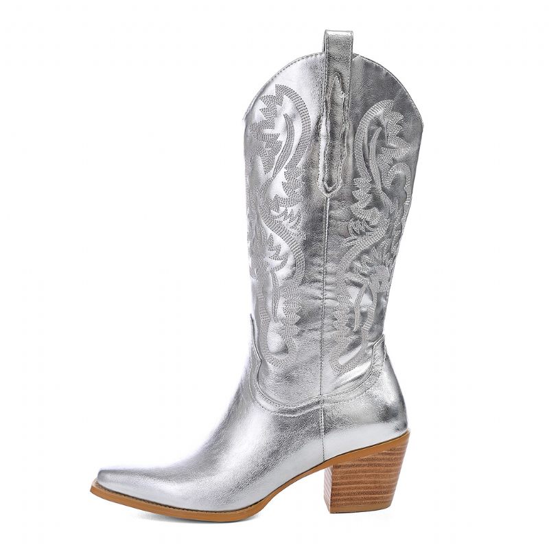 Marty Cowboystövlar I Metall För Kvinnor - Lila