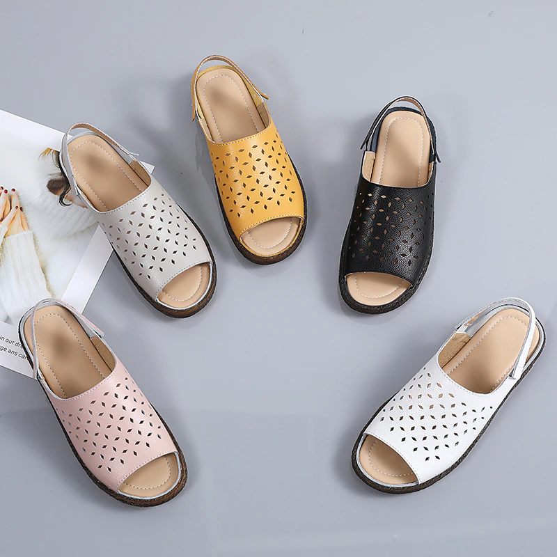 Mary Bekväm Casual Sandal För Kvinnor - Gul