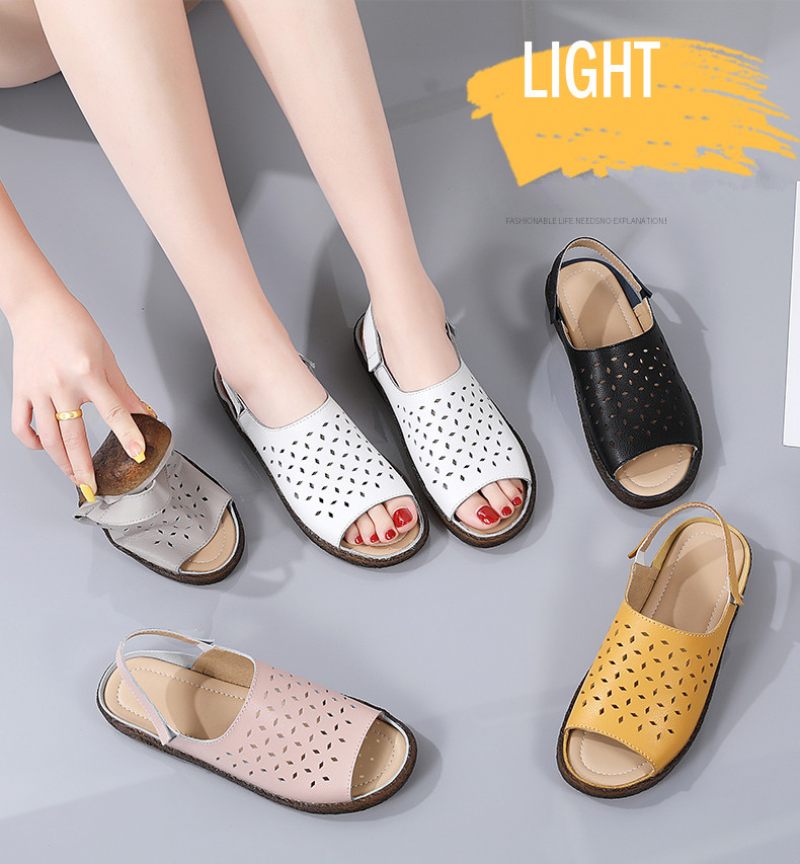 Mary Bekväm Casual Sandal För Kvinnor - Gul