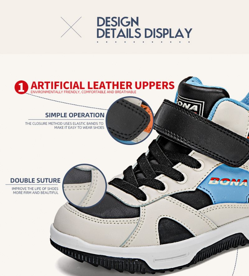Matic Pojkar Höga Sneakers - Blå