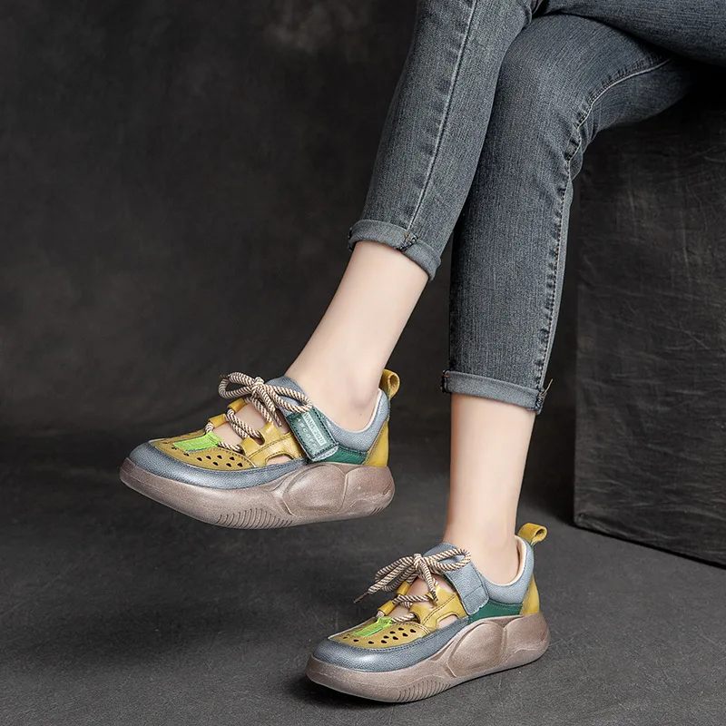 Matilde Sneakers Med Krok För Kvinnor - Grön