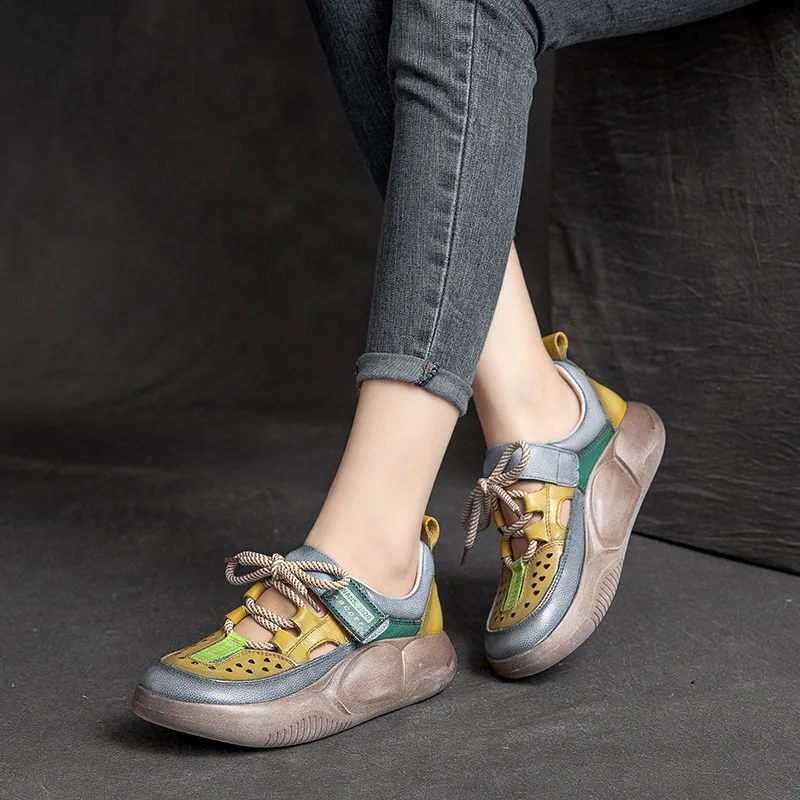 Matilde Sneakers Med Krok För Kvinnor - Grön