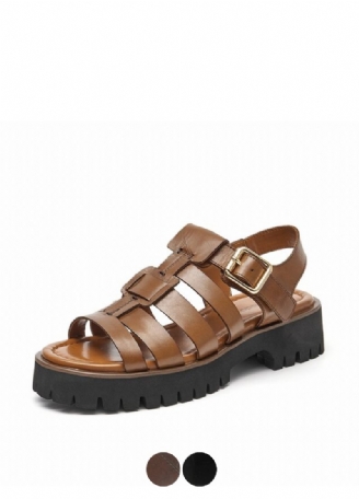 Maty Lädersandal För Kvinnor