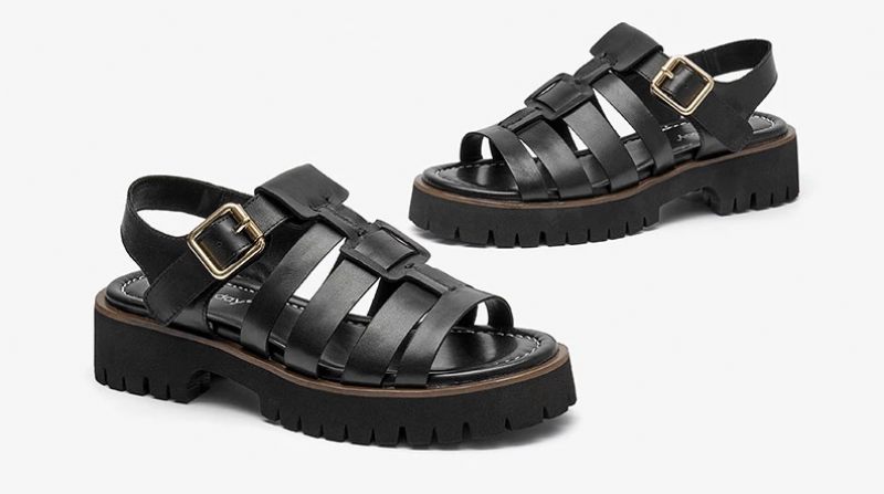 Maty Lädersandal För Kvinnor - Brun