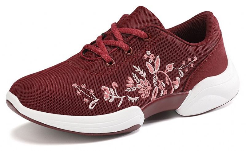 Mehdi Sneaker Dam Bekväma Andas Platta Snörningsskor - Rosa