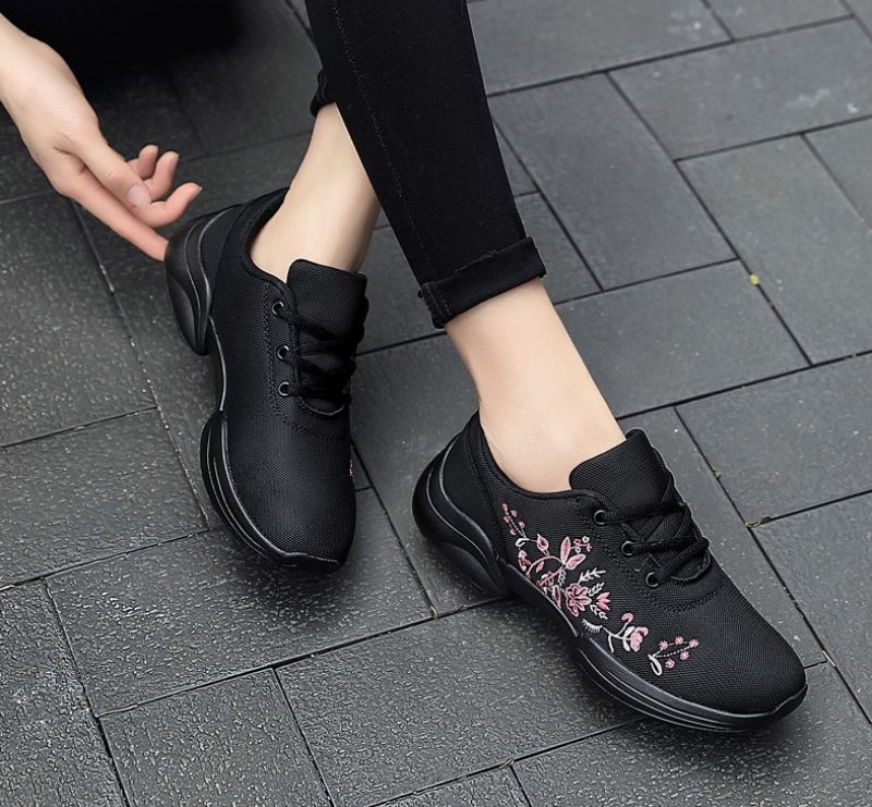 Mehdi Sneaker Dam Bekväma Andas Platta Snörningsskor - Rosa