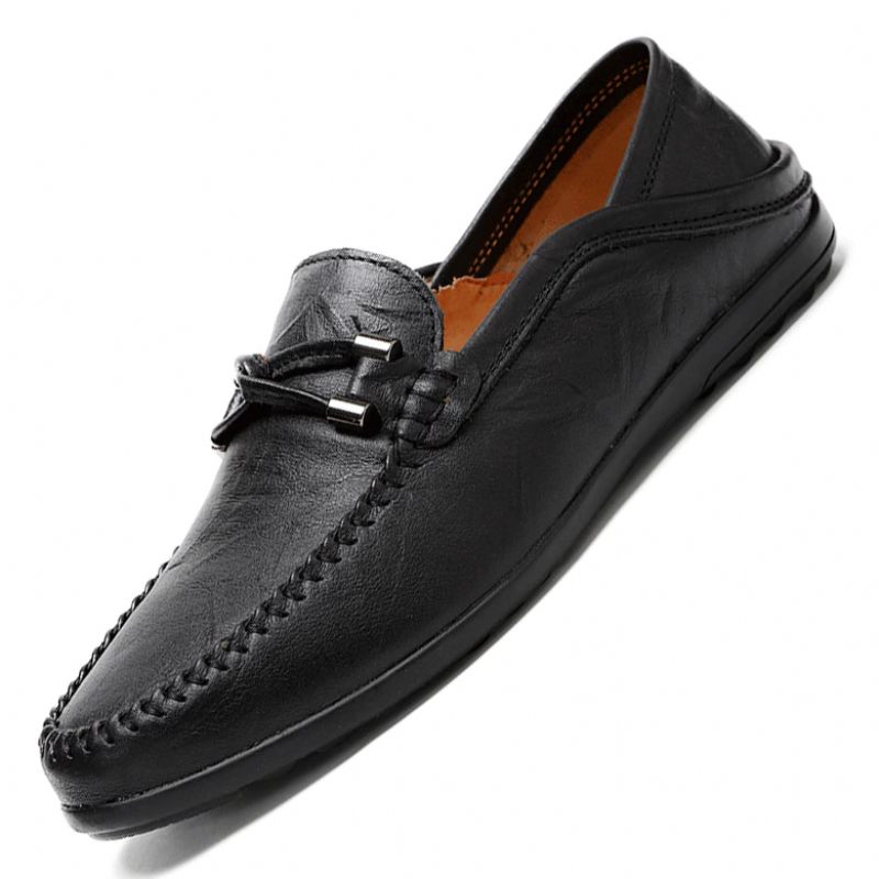 Melchor Loafers Klänning Skor För Män - Svart