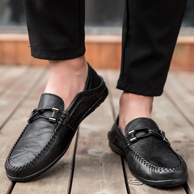 Melchor Loafers Klänning Skor För Män - Svart