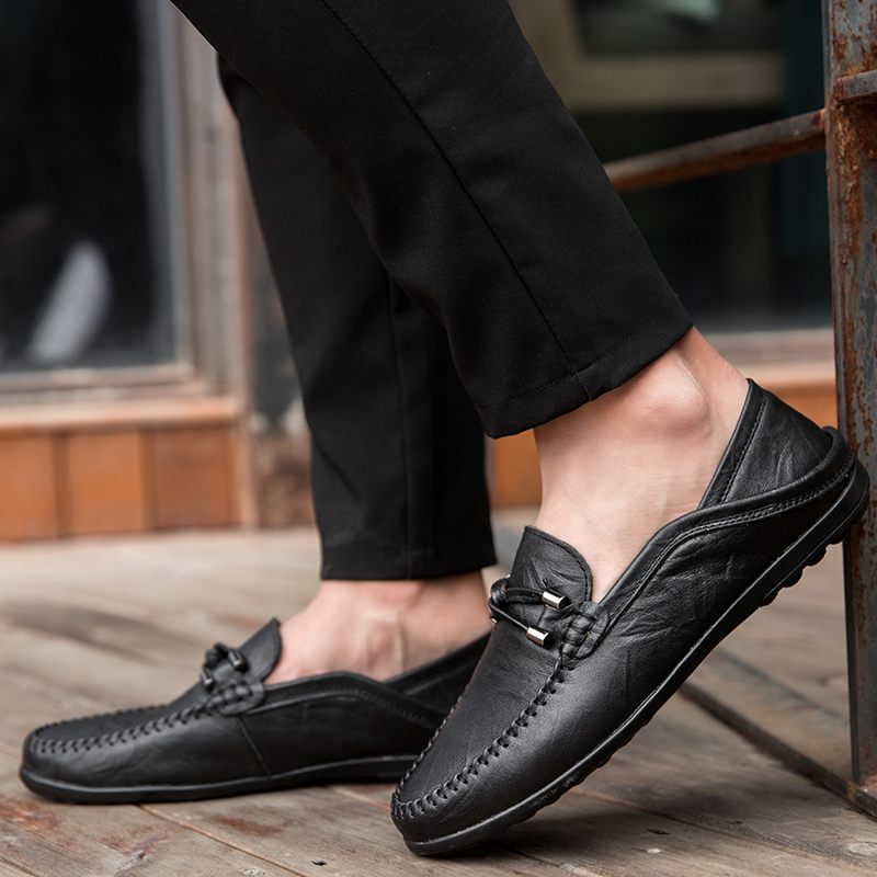 Melchor Loafers Klänning Skor För Män - Svart