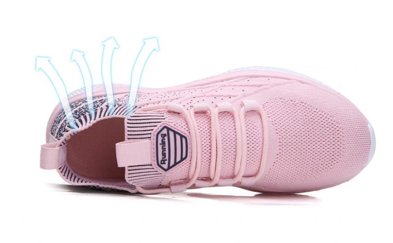 Melgen Dam Sneaker Bekväm Snörning - Rosa
