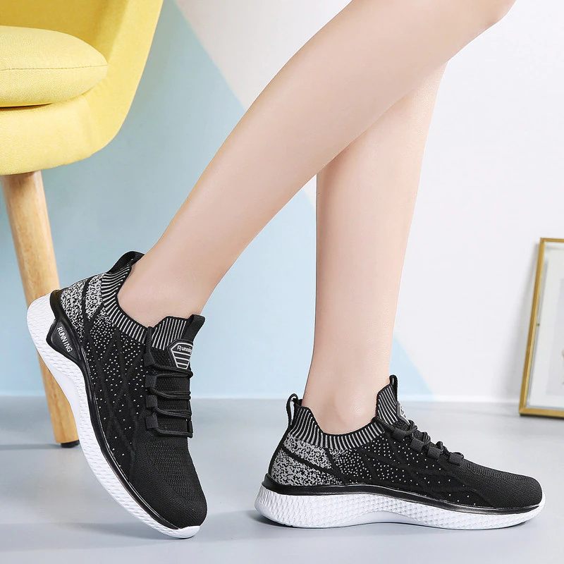 Melgen Dam Sneaker Bekväm Snörning - Rosa