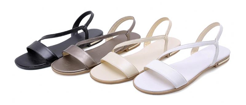 Melody Skinnsandal För Kvinnor För Sommar - Beige