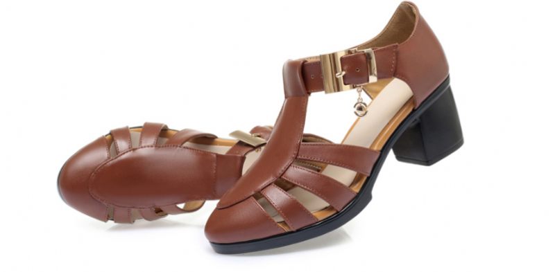 Melvy Damklacksandal - Brun