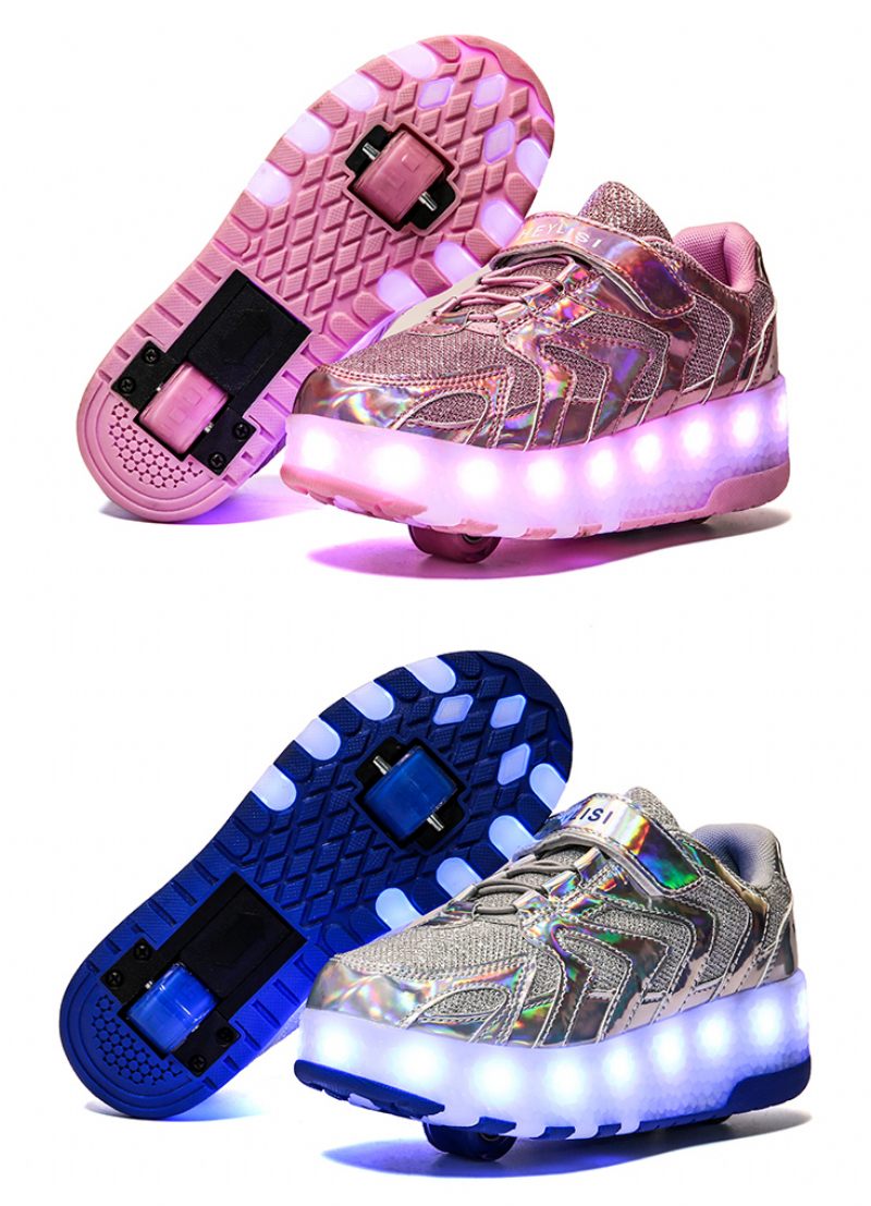 Memphis Unisex Rullsneaker För Barn - Rosa