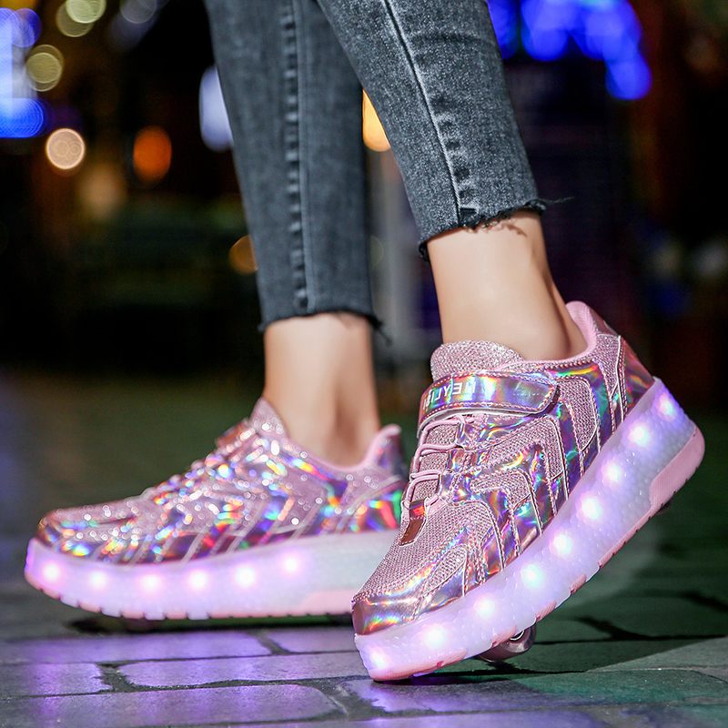 Memphis Unisex Rullsneaker För Barn - Rosa
