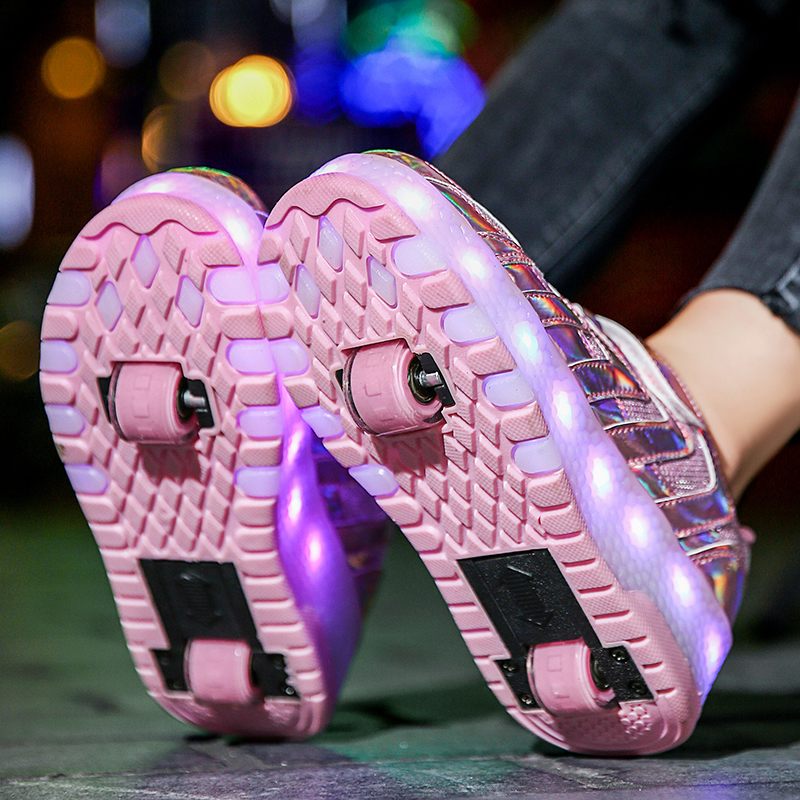 Memphis Unisex Rullsneaker För Barn - Rosa