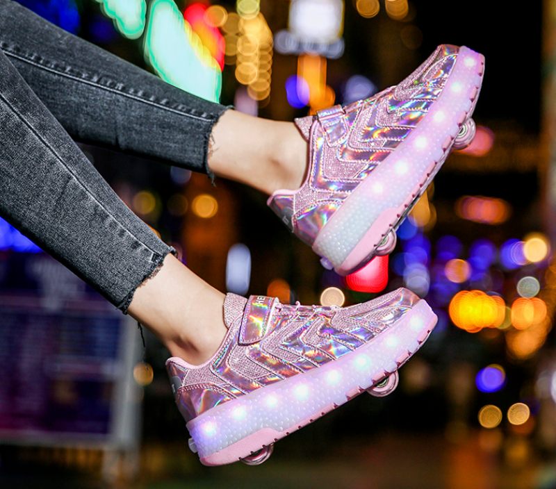 Memphis Unisex Rullsneaker För Barn - Rosa
