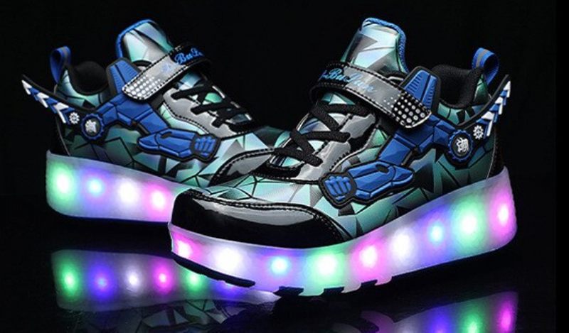 Mendez Unisex Rullsneaker För Barn - Svart
