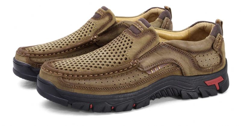 Menphis Loafers För Män Fritidsskor - Kaki