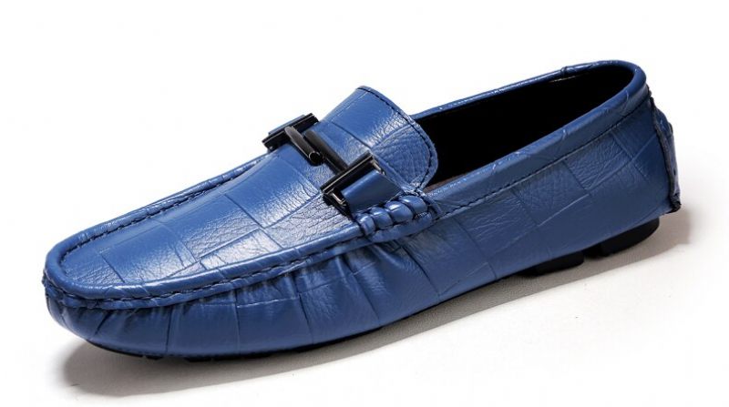 Methan Loafers Klänning Skor För Män - Blå