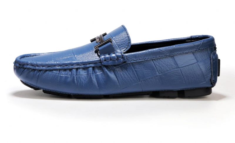 Methan Loafers Klänning Skor För Män - Blå