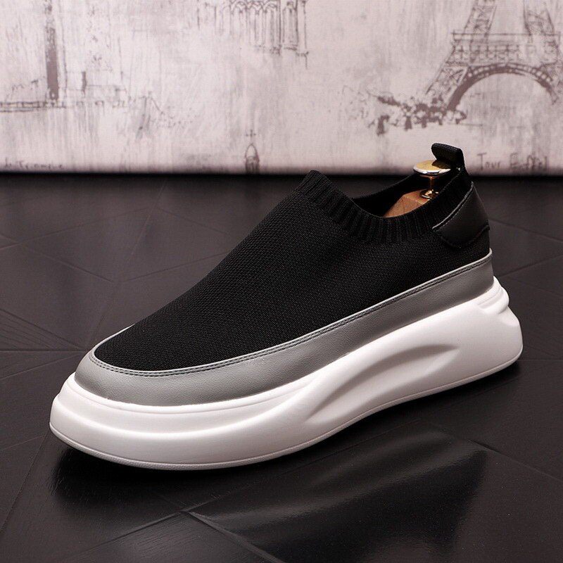 Miaray Herrsneakers Plattformsskor - Svart