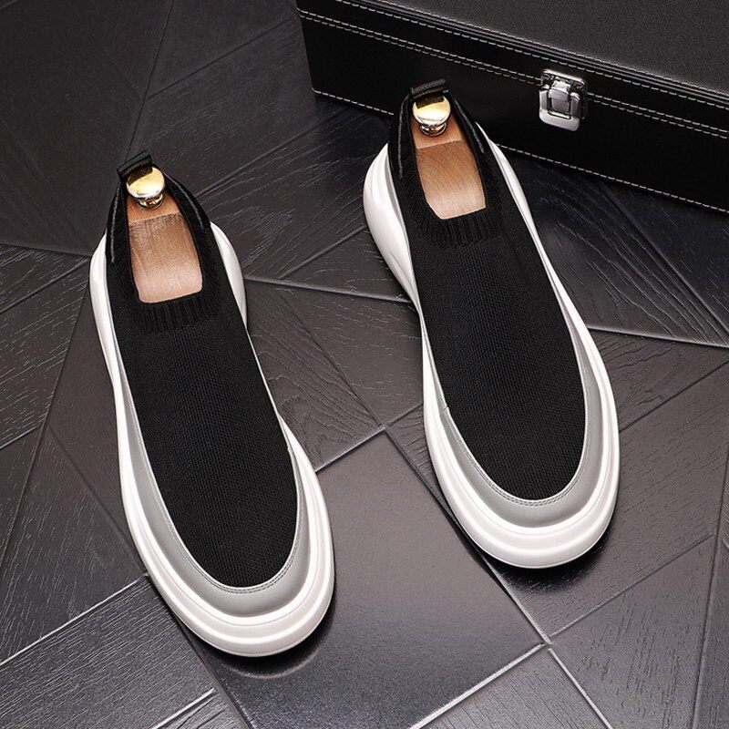 Miaray Herrsneakers Plattformsskor - Svart