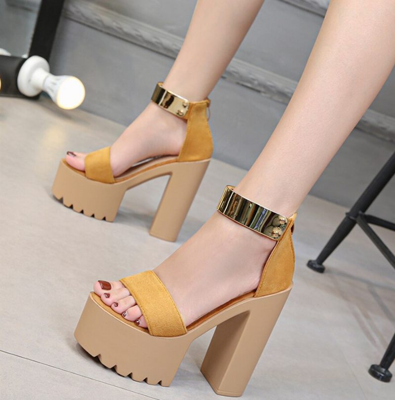 Michell Platform Sandal För Kvinnor - Gul