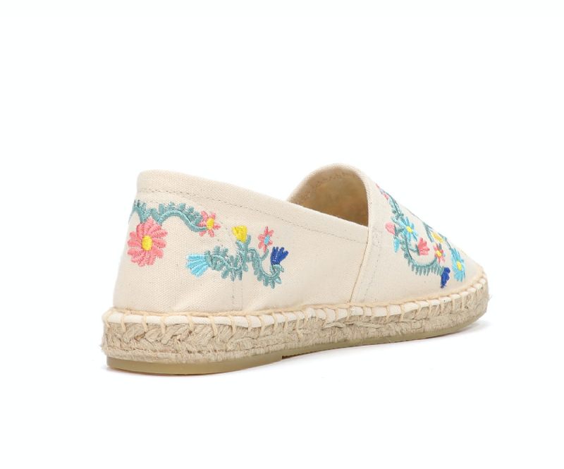 Mila Slip On Flats Espadrilles För Kvinnor - Beige