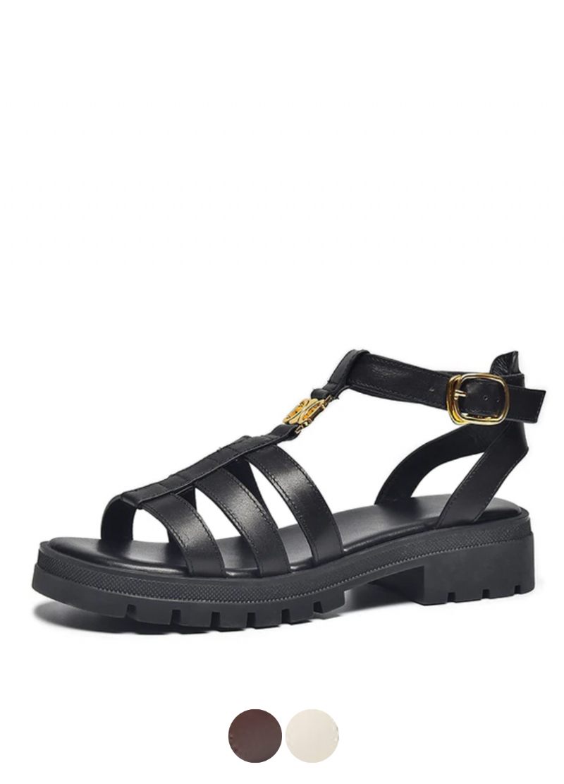 Milena Lädersandal För Kvinnor