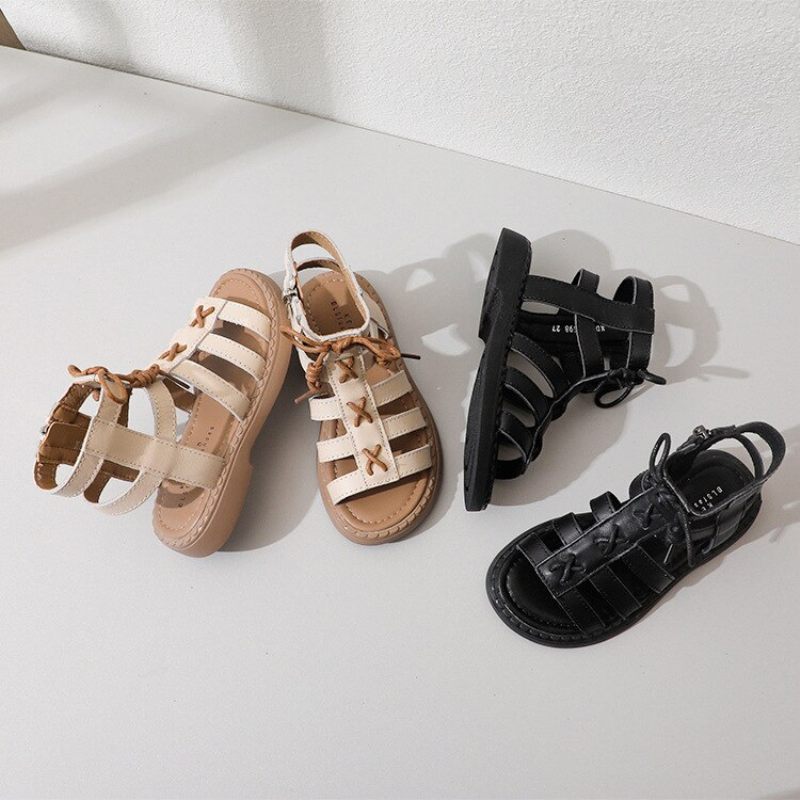Minerva Gladiator Sandal För Flickor - Beige