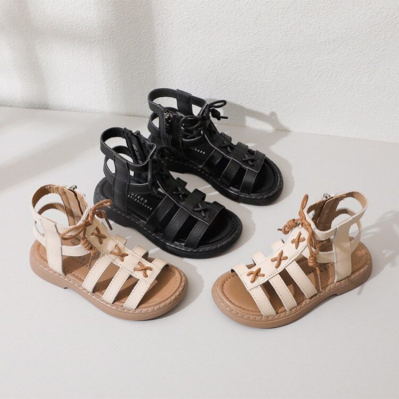 Minerva Gladiator Sandal För Flickor - Beige