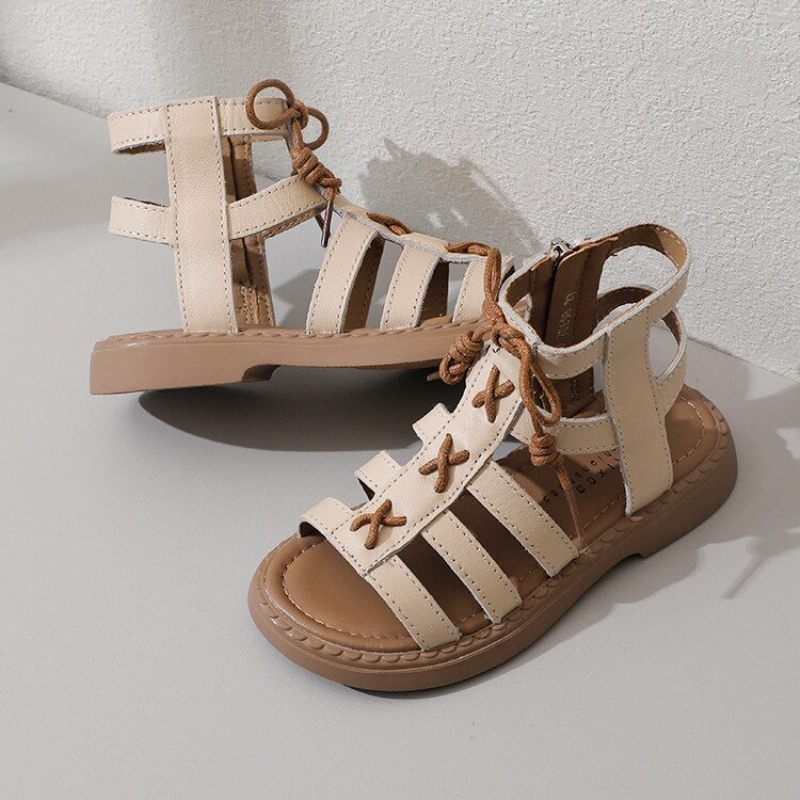 Minerva Gladiator Sandal För Flickor - Beige