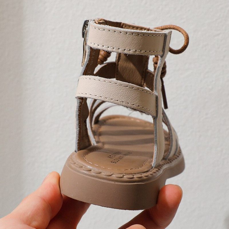 Minerva Gladiator Sandal För Flickor - Beige